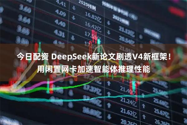 今日配资 DeepSeek新论文剧透V4新框架！用闲置网卡加速智能体推理性能